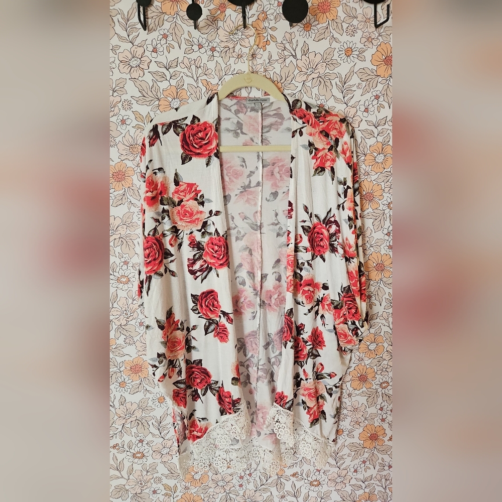 Charlotte Russe Floral Print Top